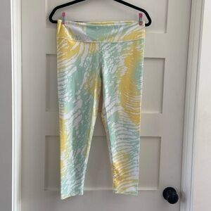 - Fabletics pants. NWOT green and yellow​​​​​